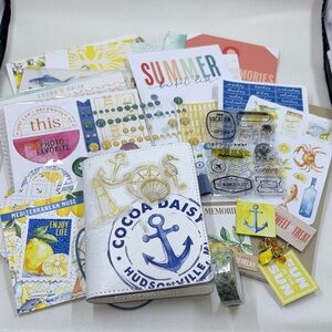 Cocoa Daisy July Mediterranean Muse Stationary Memory Keeping Planner Kit *Used